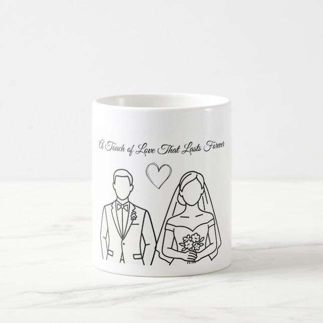 mug spécial pour couple de mariés (Centre)