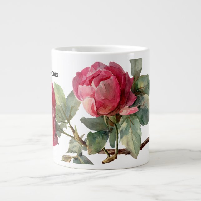 Mug Spécial Rose de la Saint-Valentin Personnalisé (Devant)