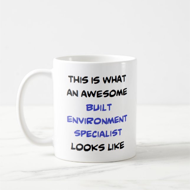 Mug spécialiste de l'environnement bâti, génial (Gauche)