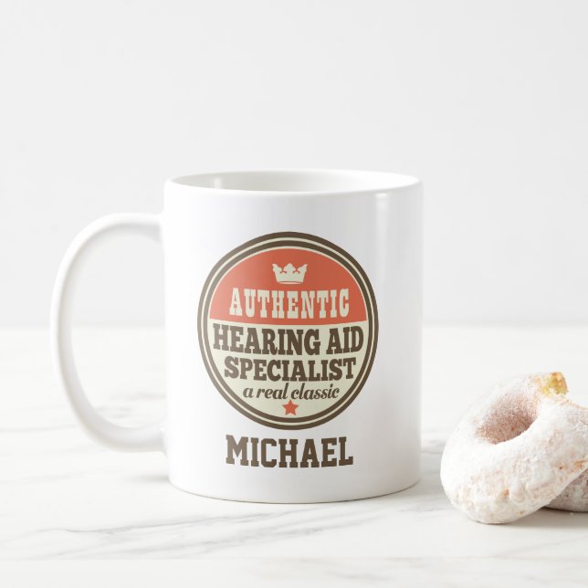 Mug Spécialiste des aides à l'audition (Avec donut)