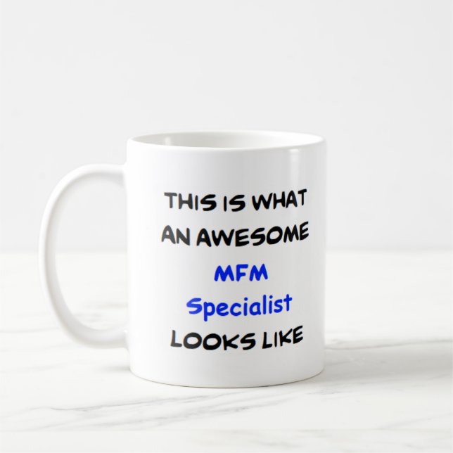 Mug spécialiste mfm, génial (Gauche)