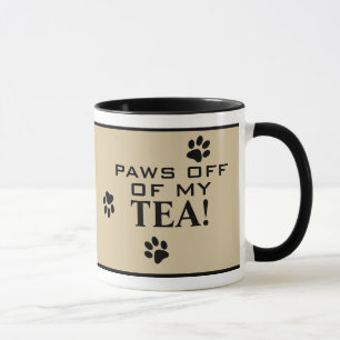 Mug Spécialité d'amour pour le thé de typographie de p