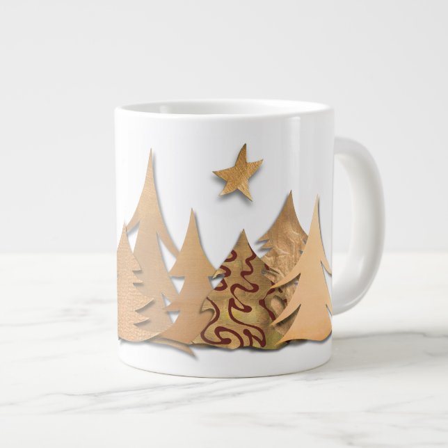 Mug Spécialité de la Forêt de Noël en Or (Devant droit)