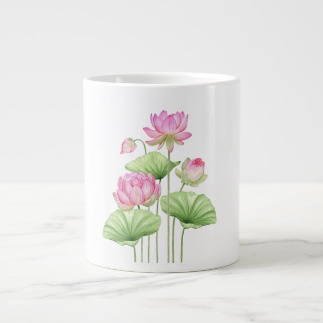 Mug Spécialité Esthétique Lotus Aquarelle (Devant)