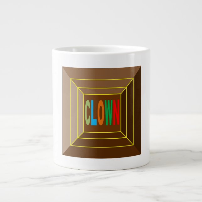 Mug Specialty  Jumbo blanche  CLOWN  CHOCOLAT (Devant)