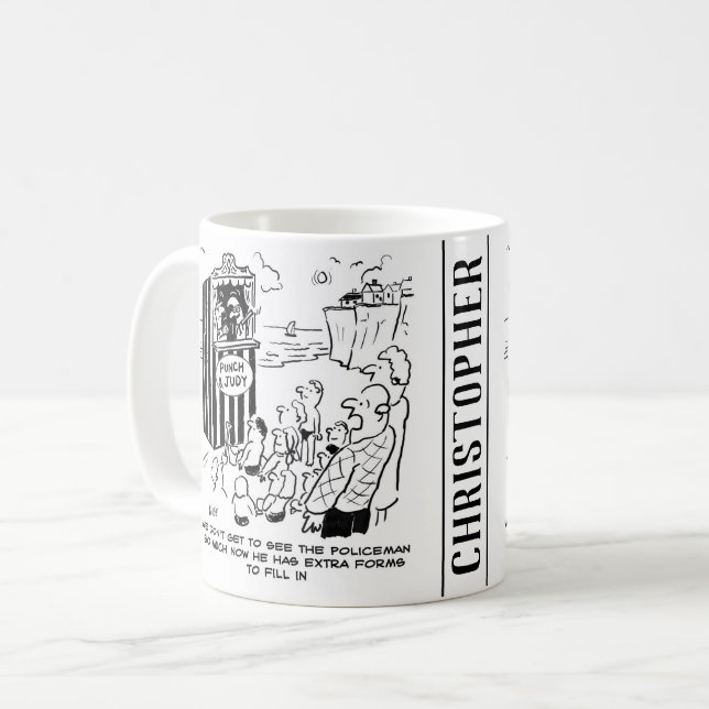 Mug Spectacle de Punch et Judy Policier manquant (Devant gauche)