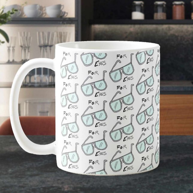 Mug Spectacles Design Motif. Opticien (Créateur téléchargé)