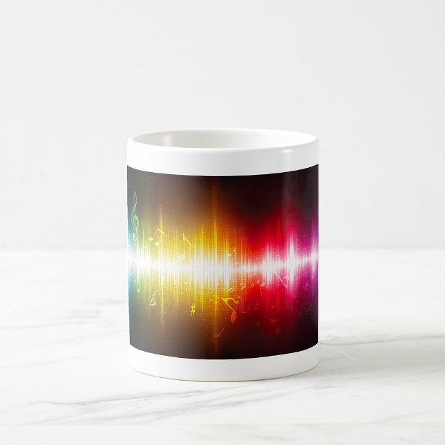 Mug Spectre musical Soundwave Vibrant Audio Visualizer (Créateur téléchargé)
