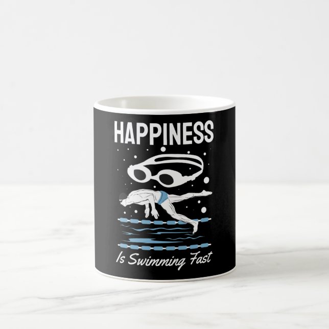 Mug Speedo Swimmer - Le bonheur est nager Rapide (Centre)