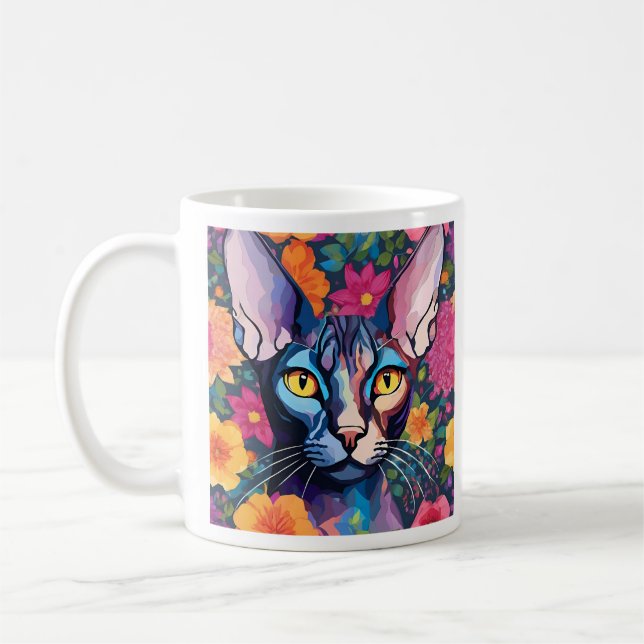 Mug Sphynx Cat Art  (Gauche)