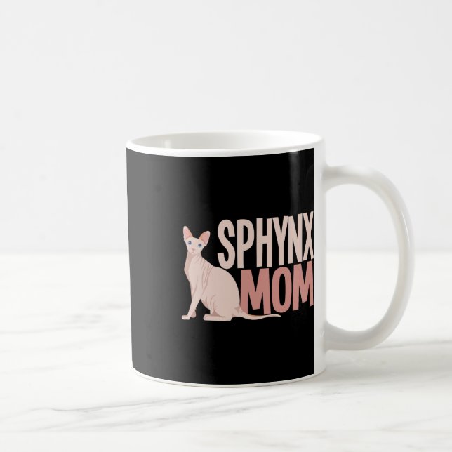 Mug Sphynx Maman Chat Sphinx Chat sans cheveux Proprié (Droite)