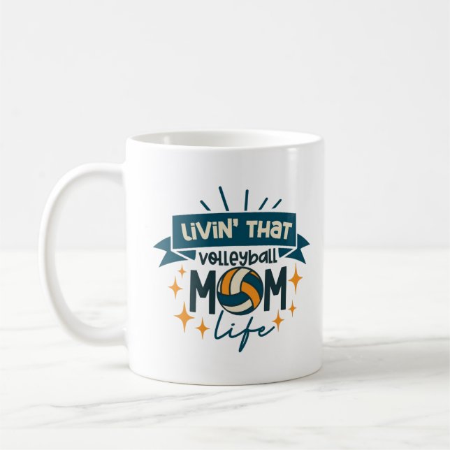 Mug Spike, Kick, Swing ! Volley-ball, football & softb (Gauche)