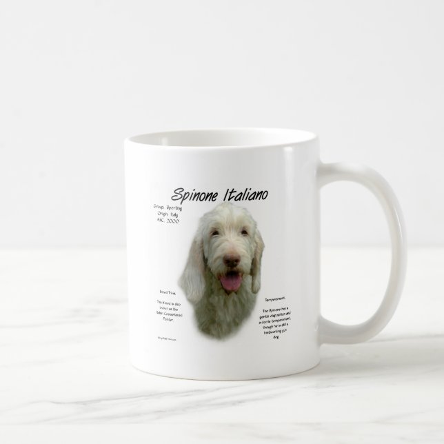 Mug Spinone Italiano Histoire Design (Droite)