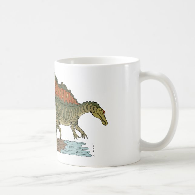 Mug Spinosaure de Dinosaure Crétacé (Droite)