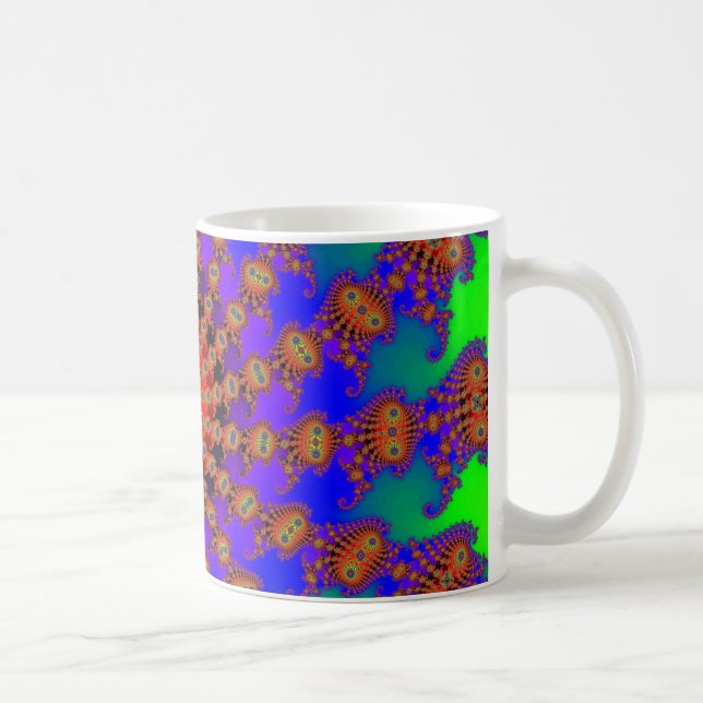 Mug Spirale d'arc-en-ciel, profondément (tasse) (Droite)