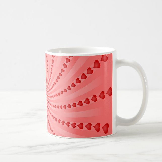 Mug Spirale de coeurs : Illustration de vecteur : (Droite)
