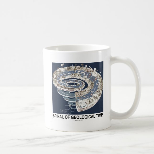 Mug Spirale du temps géologique Histoire de la Terre S (Droite)