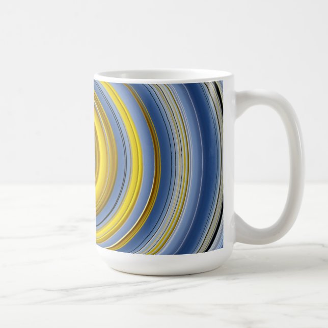 Mug spirale jaune-bleu (Droite)