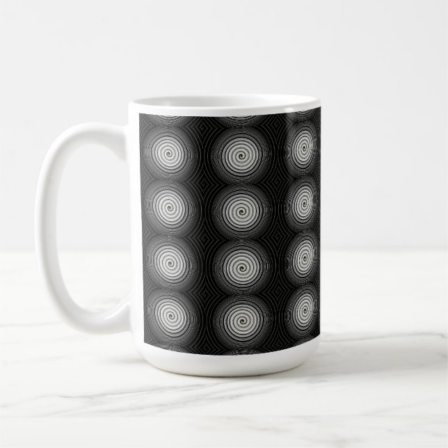 Mug Spirale Noire Et Blanche (Gauche)
