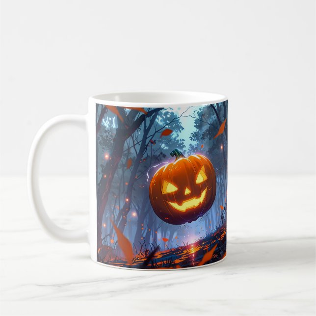 Mug Spirit citrouille - Mug café Halloween Anime (Gauche)