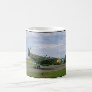 Mug Spitfire britannique, camouflage, avions de