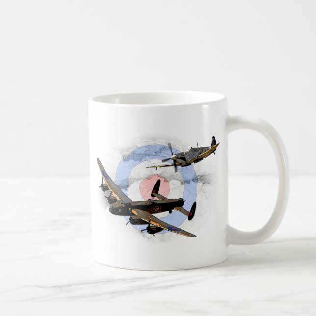 Mug Spitfire et Lancaster (Droite)