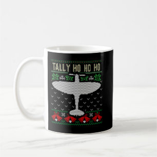Mug Spitfire Noël laid Jumper Style avion