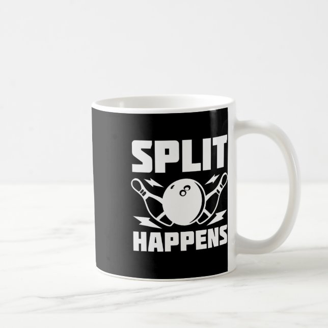 Mug Split Se Produit Drôle Bowling Plaisanterie (Droite)