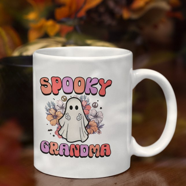 Mug Spooky Grandma,Funny Halloween Ghost (Créateur téléchargé)