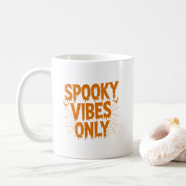 Mug Spooky Vibes Only Halloween (Avec donut)