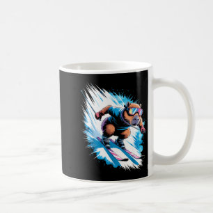 Mug Sport d'hiver de ski skieur drôle de capybara de s