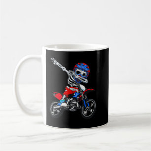 Mug Sport Motocross Skeleton Halloween Hommes Garçons 