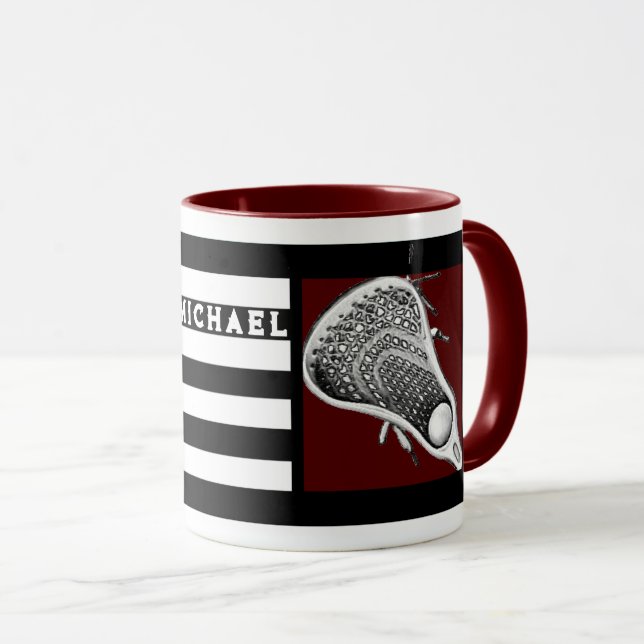 Mug sportif de crosse personnalisée (Devant droit)