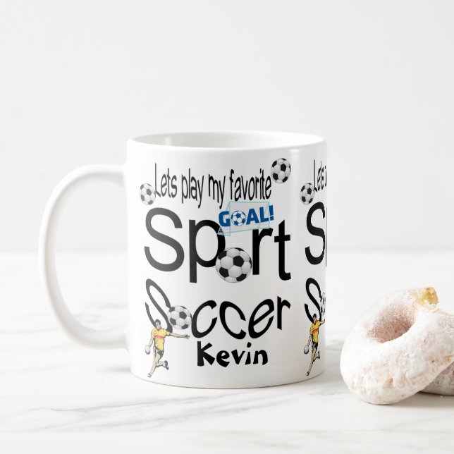 Mug Sports de soccer (Avec donut)