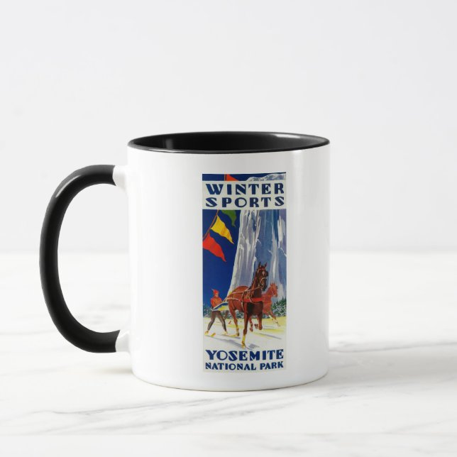 Mug Sports d'hiver à Yosemite PosterYosemite, CA (Gauche)