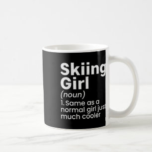 Mug Sports d'hiver Ski Filles Définition Drôle Joueuse