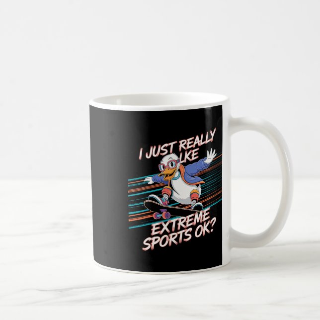 Mug Sports extrêmes de skateboard de canard Mode de vi (Droite)
