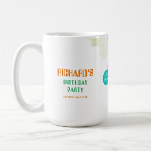 Mug Sports Party Watercolor Pickleball thème Anniversa