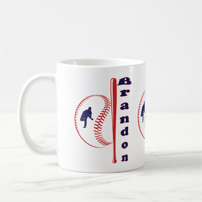 Mug Sports Tout Étoiles À Thème De Baseball (Gauche)