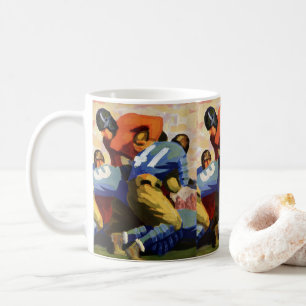 Mug Sports Vintage, Joueurs de Football dans un Match