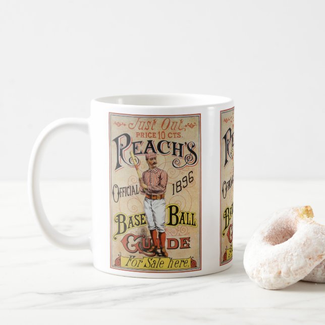 Mug Sports vintages Baseball, Reach's Guide Couverture (Avec donut)