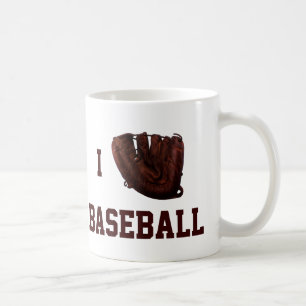 Mug Sports vintages, J'Aime Le Baseball, J'Aime Le Bas