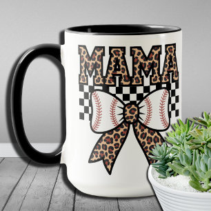 Mug Sporty Chic Leopard Tennis Mama pour Moms de Tenni
