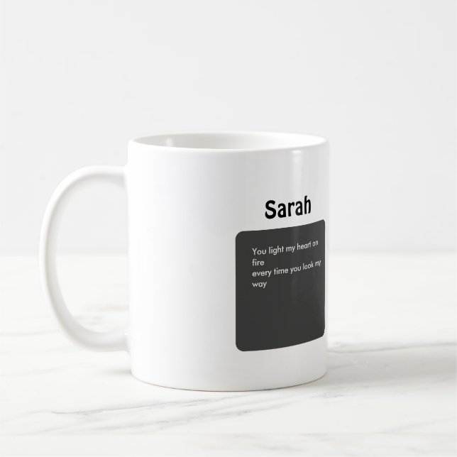 Mug Spotify Couples Cadeau pour lui Valentines jour, (Gauche)