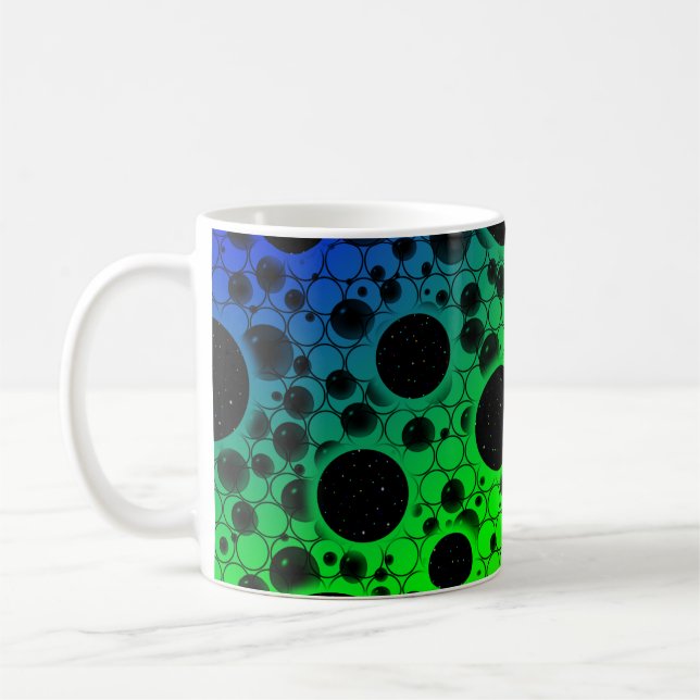 Mug Spots de bulles spatiales - PBGYO arc-en-ciel (Gauche)