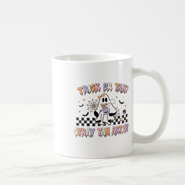Mug Spray rétro Tan Artiste Halloween Fantômes Sthan T (Droite)