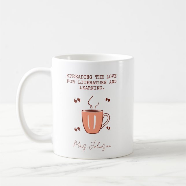 Mug Spreading The Love For Literature And Learning (Gauche)