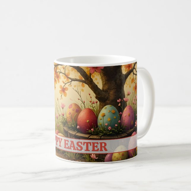 Mug Spring Blossom Magic with Easter Egg Splendor (Devant droit)
