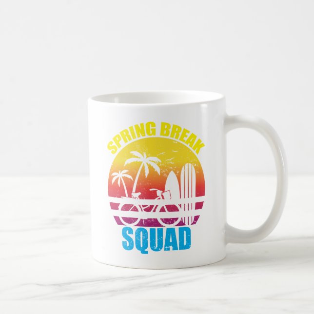 Mug Spring Break Family Squad 2024 Beach Summer Trips (Droite)