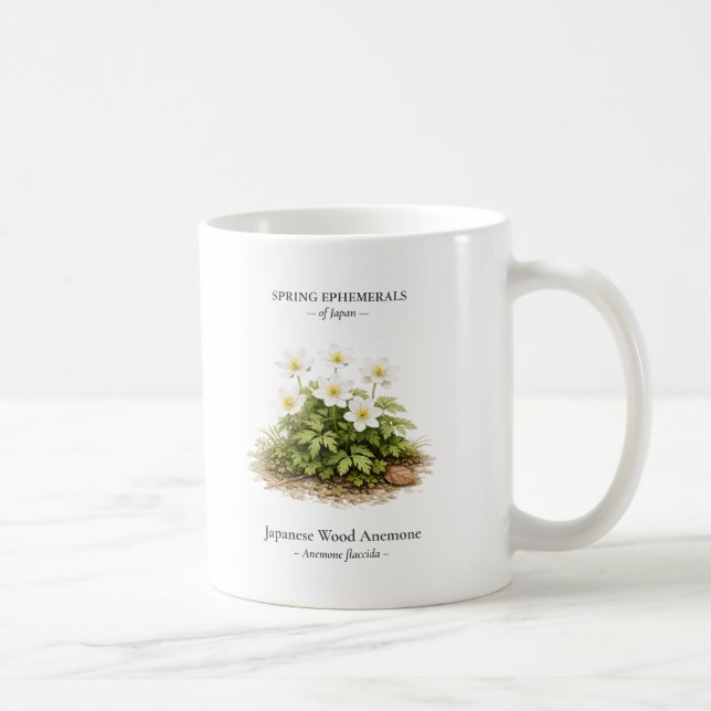 Mug Spring Ephemerals of Japan – Japanese Wood Anemone (Droite)